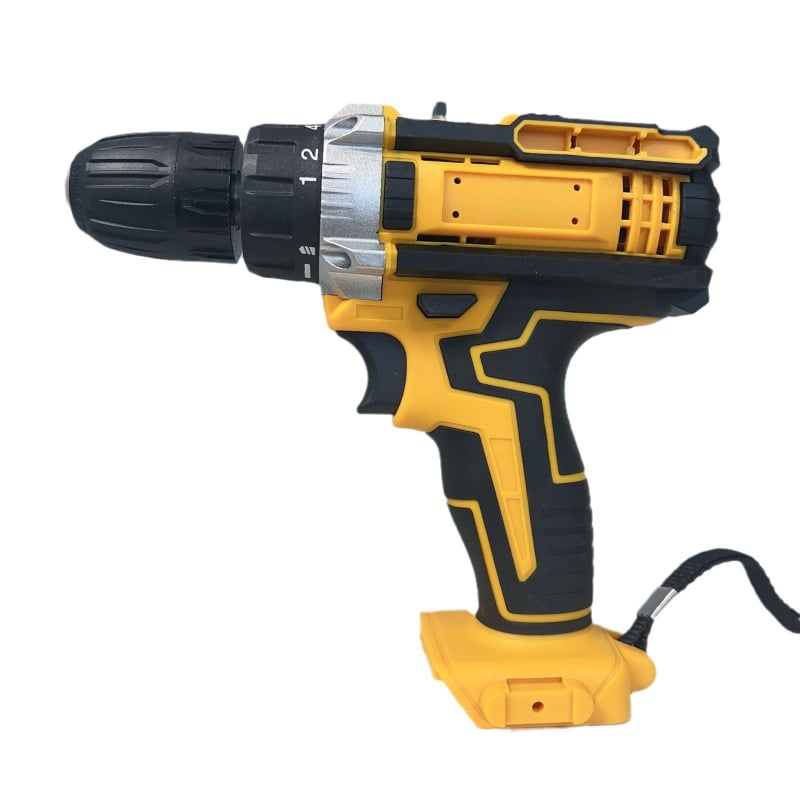 10 мм литиев безжичен пистолетен дрелка, мултискоростен, самозатягащ патронник, напред/назад, комплект: дрелка, ударна дрелка и винтоверт
