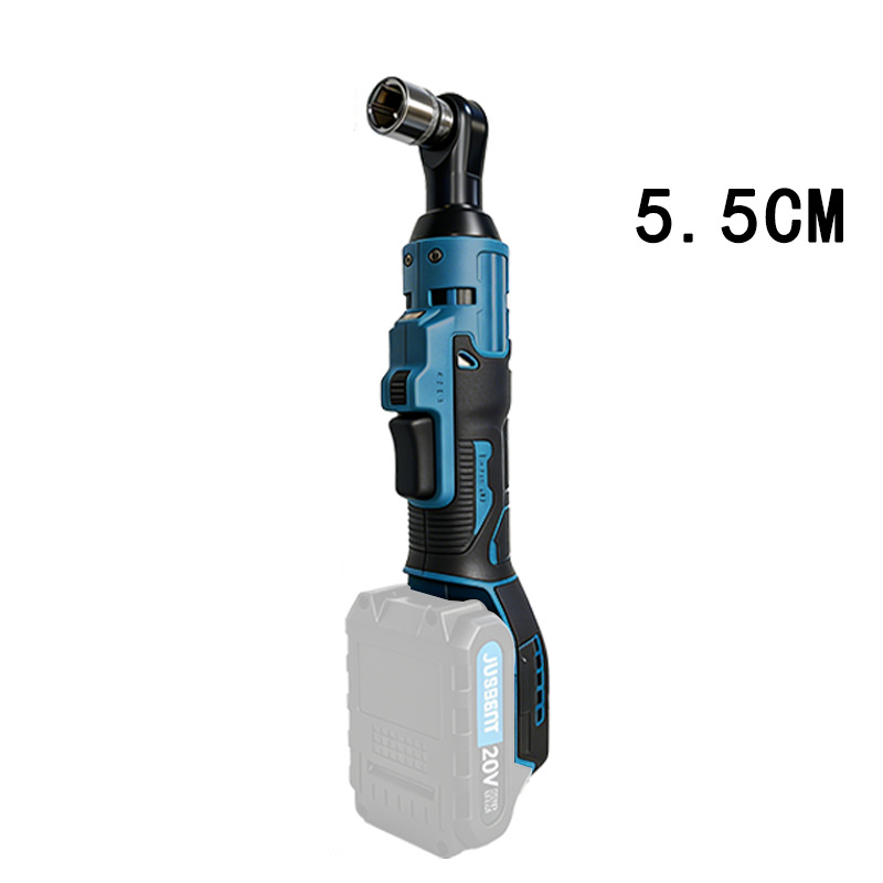 Elektromos racsnis csavarhúzó, 90°-os szög, 21V Li-ion akkumulátor, nyomaték 80 Nm, súly 0,9 kg