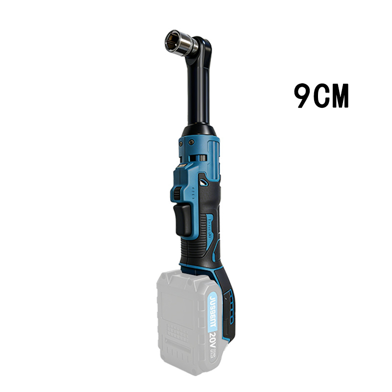 Elektromos racsnis csavarhúzó, 90°-os szög, 21V Li-ion akkumulátor, nyomaték 80 Nm, súly 0,9 kg