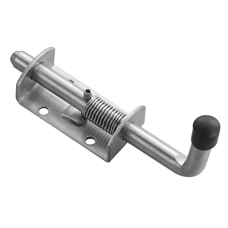 Rugós zár ipari elektromos dobozokhoz és szekrényajtókhoz — rozsdamentes acél 304, polírozott felület, könnyed lux stílus, All Electric márka