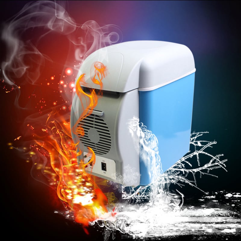 Autóhűtő 7,5 L, 12V, 50W, hőmérséklet-tartomány 10–60°C, műanyag ház