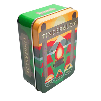 Cutie metalică personalizabilă pentru cărți de tarot, cu pandantiv mini desen animat — cutie pătrată de depozitare, imprimare CMYK, personalizabilă