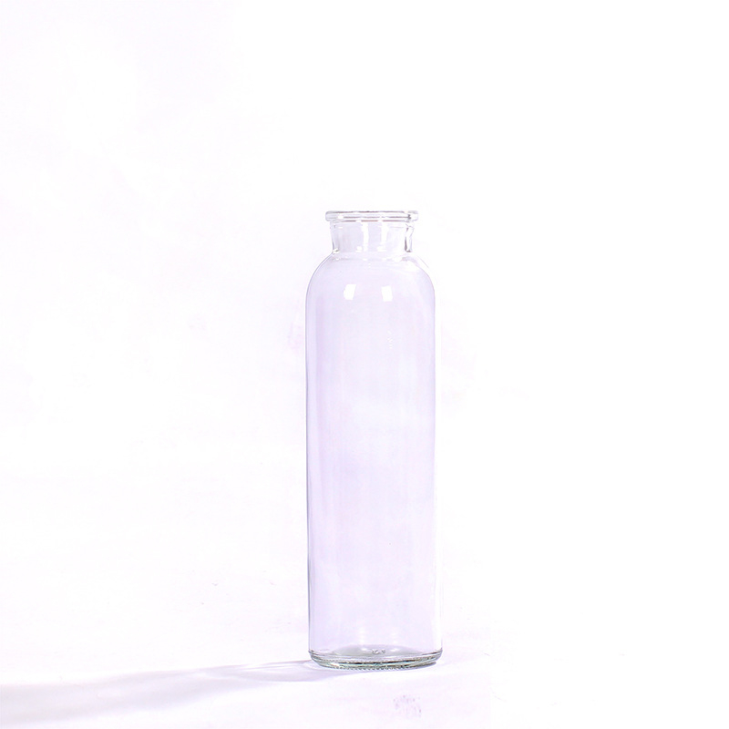 Γυάλινο μπουκάλι τσαγιού με φελλό, στρογγύλος σχεδιασμός, γυαλί υψηλής λευκότητας; προσαρμοσμένο λογότυπο; ματ φινίρισμα.