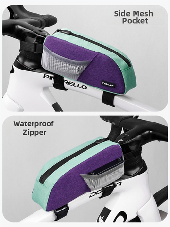 Taška na horný rám a prednú rámovú tašku pre horské a cestné bicykle – Veľká kapacita, Model Yq-103, PU+polyester, Značka Yiquan