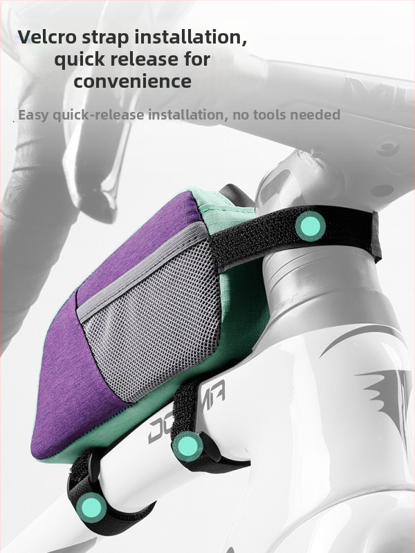 Taška na horný rám a prednú rámovú tašku pre horské a cestné bicykle – Veľká kapacita, Model Yq-103, PU+polyester, Značka Yiquan