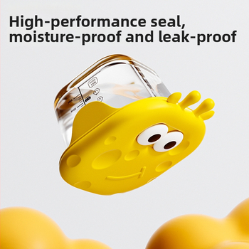 Le You Cutie de Hrănire pentru Bebeluși din Sticlă – Bol de Sticlă pentru Hrănire a Bebelușului, Poate Fi Gătit la Aburi cu Budincă de Ou, Păstrează Prospețimea, Poate Fi Înghețat