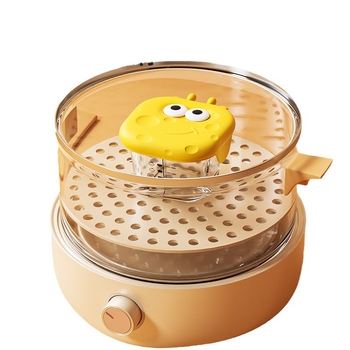 Le You Cutie de Hrănire pentru Bebeluși din Sticlă – Bol de Sticlă pentru Hrănire a Bebelușului, Poate Fi Gătit la Aburi cu Budincă de Ou, Păstrează Prospețimea, Poate Fi Înghețat