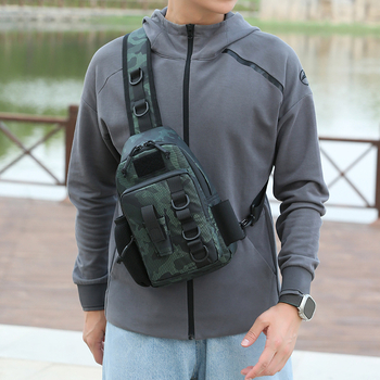 Vanjska pojas torba za skladištenje mamaca i alata za mamce, crossbody stil, unisex, poliester (Materijal: Poliester; Primjenjivi sportovi: Penjanje, Planinarenje, Kampiranje, Vožnja bicikla; Funkcija: Skladištenje)