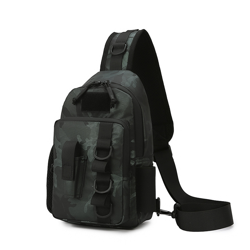 Vanjska pojas torba za skladištenje mamaca i alata za mamce, crossbody stil, unisex, poliester (Materijal: Poliester; Primjenjivi sportovi: Penjanje, Planinarenje, Kampiranje, Vožnja bicikla; Funkcija: Skladištenje)