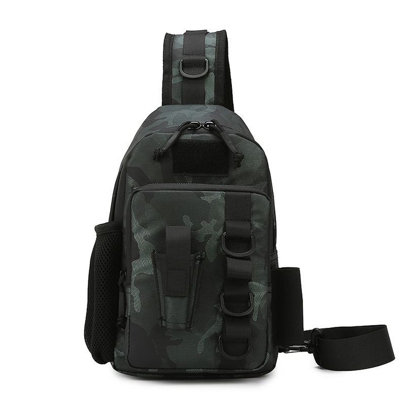 Vanjska pojas torba za skladištenje mamaca i alata za mamce, crossbody stil, unisex, poliester (Materijal: Poliester; Primjenjivi sportovi: Penjanje, Planinarenje, Kampiranje, Vožnja bicikla; Funkcija: Skladištenje)