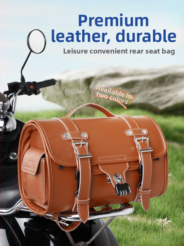 Zadná taška na elektrický motocykel, PU koža, objem 20 l, model 821, značka He's