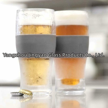 Dvojstenný pohár z borosilikátového skla – objem 470 ml, udržiava studené aj teplé, proti popáleninám, cylindrický tvar