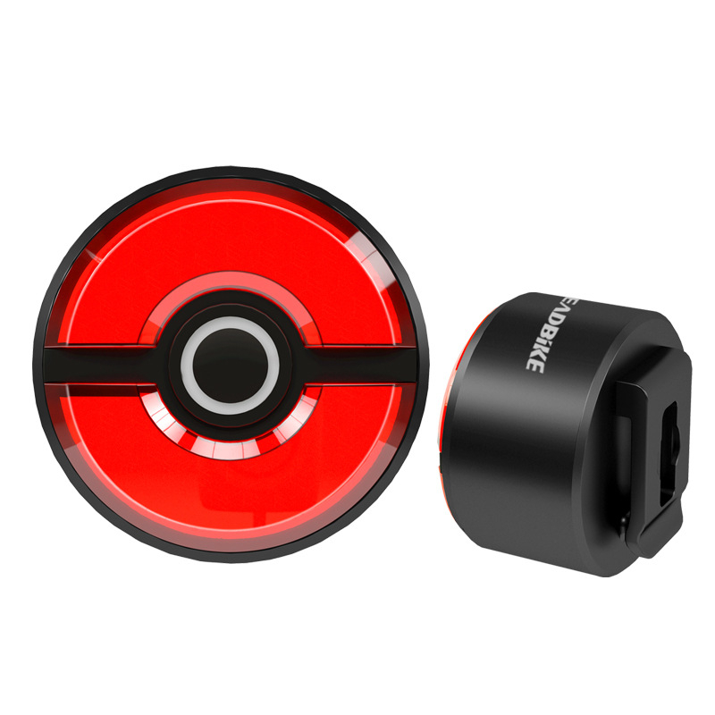 Leadbike újratöltő kerékpár hátsó lámpa Type-C-vel, kettős tartóval és intelligens fékszenzorral