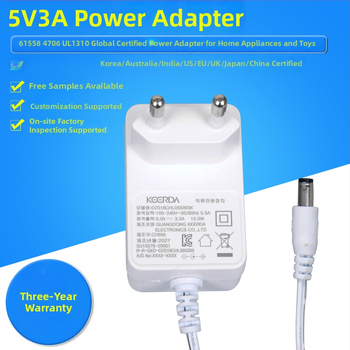 Napájací adaptér KEERDA, model 71, 5V 3A, Austrálsky štandard SAA61558, Pôvodný, OEM dostupný, pre mobilné telefóny