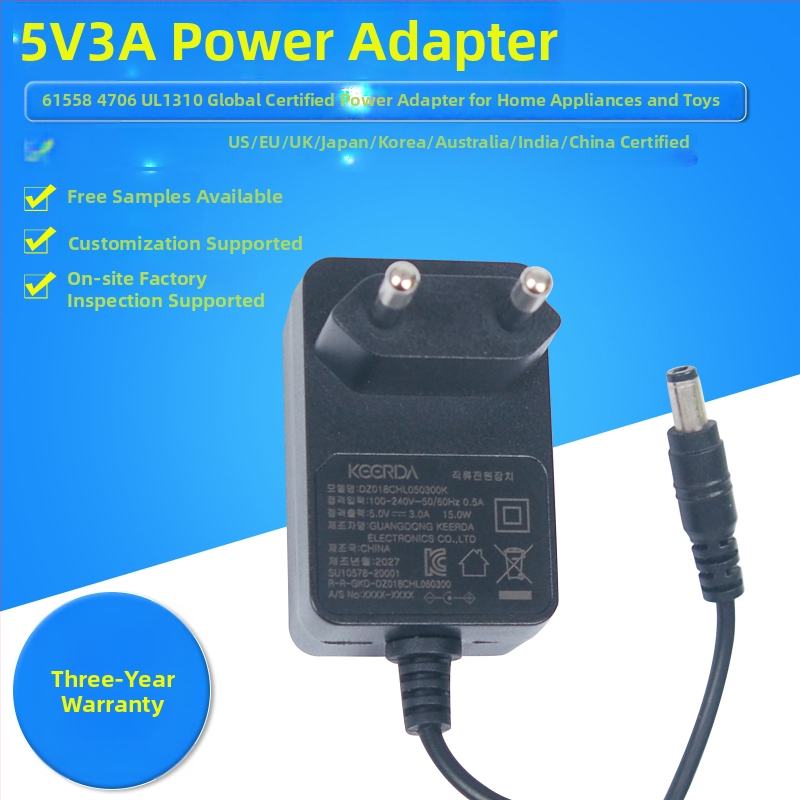 Napájací adaptér KEERDA, model 71, 5V 3A, Austrálsky štandard SAA61558, Pôvodný, OEM dostupný, pre mobilné telefóny