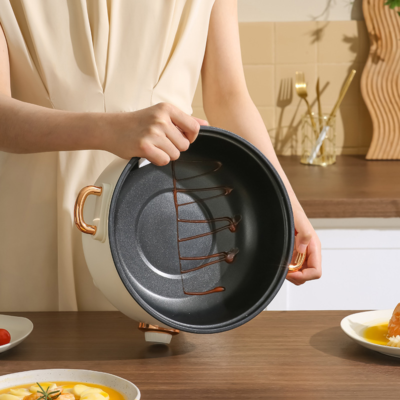 Royalstar електрическа готварска тенджера, капацитет 2.1–4 л, за 4–5 души, механично управление, бързо пара, съд от неръждаема стомана