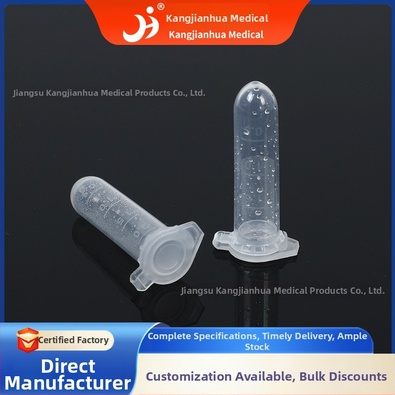 Jednorázové antikoagulantné centrifugačné skúmavky, s ostrým dnom, kryogénne, značka Kang Jianhua