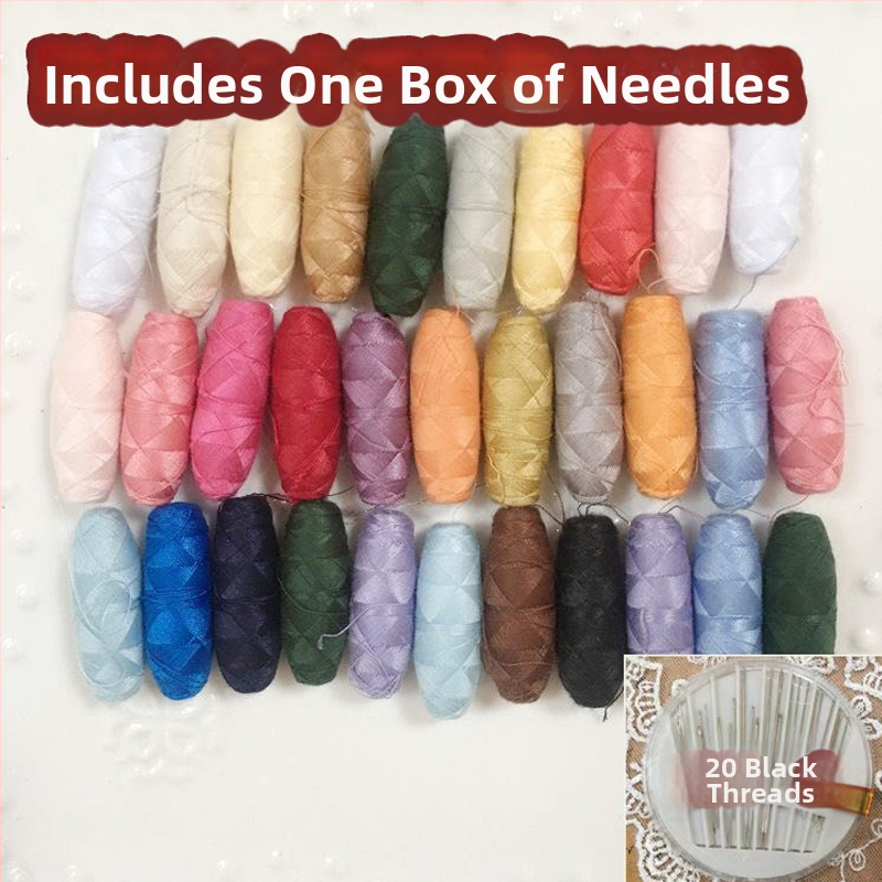 Šijacie niť na ručné šitie – mini domáce použitie, malá rolka, 200 kusov