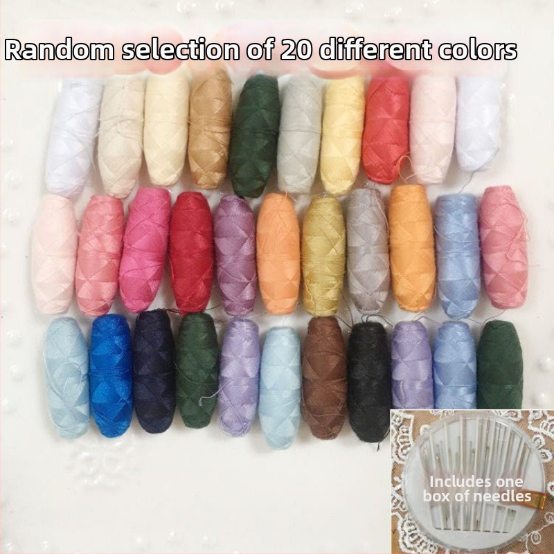 Šijacie niť na ručné šitie – mini domáce použitie, malá rolka, 200 kusov