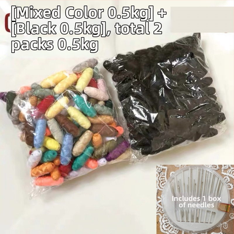 Šijacie niť na ručné šitie – mini domáce použitie, malá rolka, 200 kusov