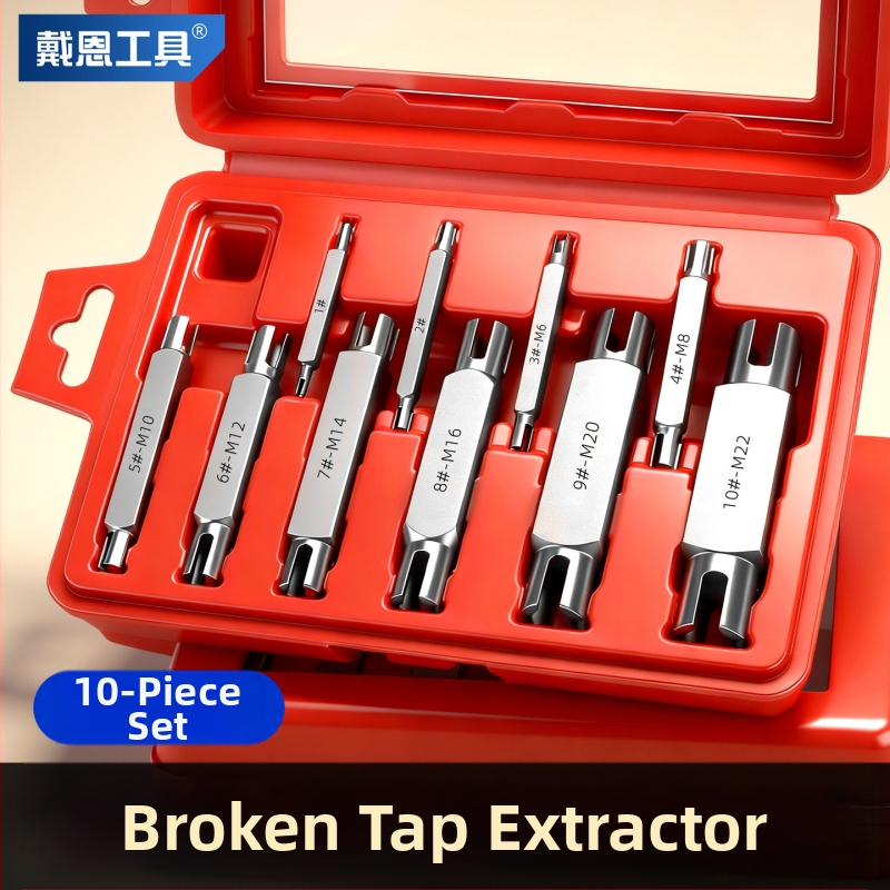 Sada vyťahovačov závitov, dvojstranná, ručný nástroj na odstránenie zlomených závitov – Dain Tool