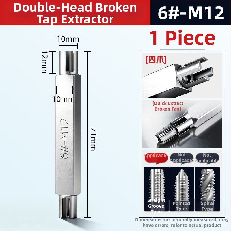 Sada vyťahovačov závitov, dvojstranná, ručný nástroj na odstránenie zlomených závitov – Dain Tool