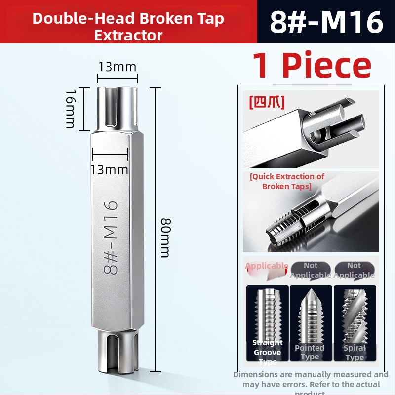 Sada vyťahovačov závitov, dvojstranná, ručný nástroj na odstránenie zlomených závitov – Dain Tool