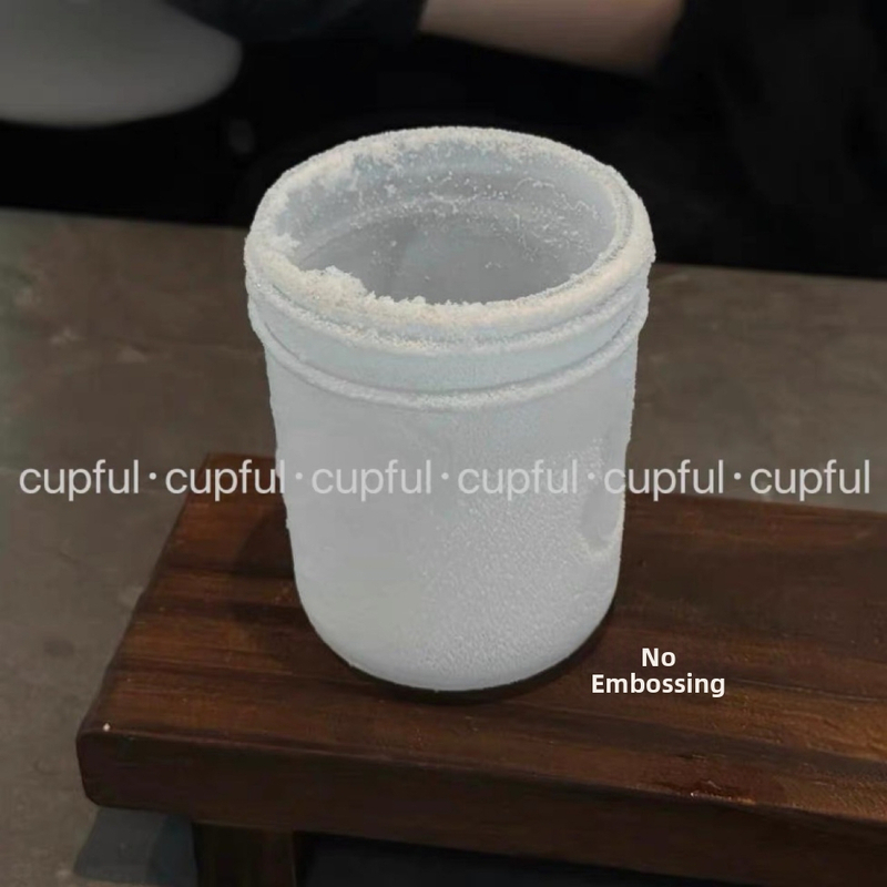 Dirty Coffee Cup so hrubým sklom, viečkom a pohárom na ľad