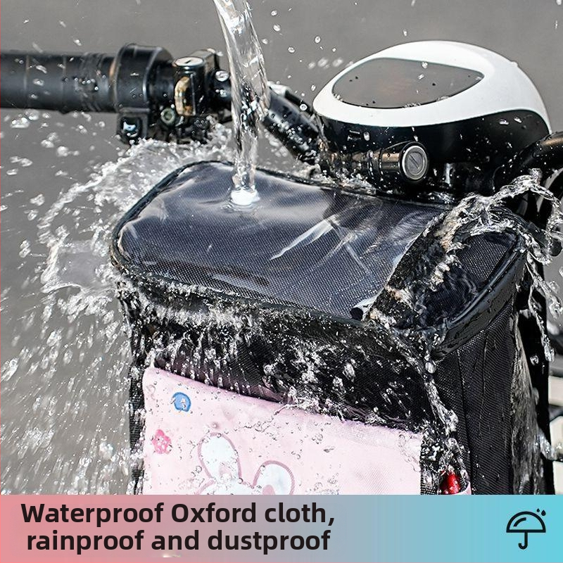 Kepu predná taška na riadidlá pre elektrické bicykle – nepremokavá kapsa na telefón a nabíjačku, úložný vak
