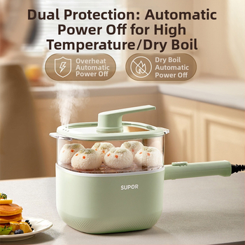 Supor H2020FK842A Elektrická hrniec na varenie, objem 2.1–4 L, dizajn s jedným celkom pre jednoduché čistenie, tlačidkové ovládanie