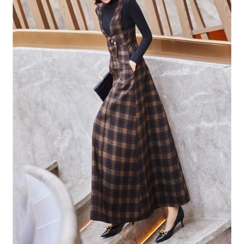 Kostim suknje: dugačka suknja do gležnja, dugi rukavi, poliester 95%+, gradski stil