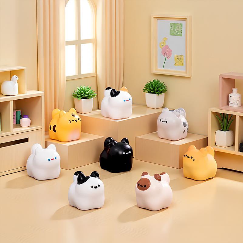 Slatka mini mačka figura od smole za stolni dekor, DIY mikro pejzažna dekoracija, izrada od smole