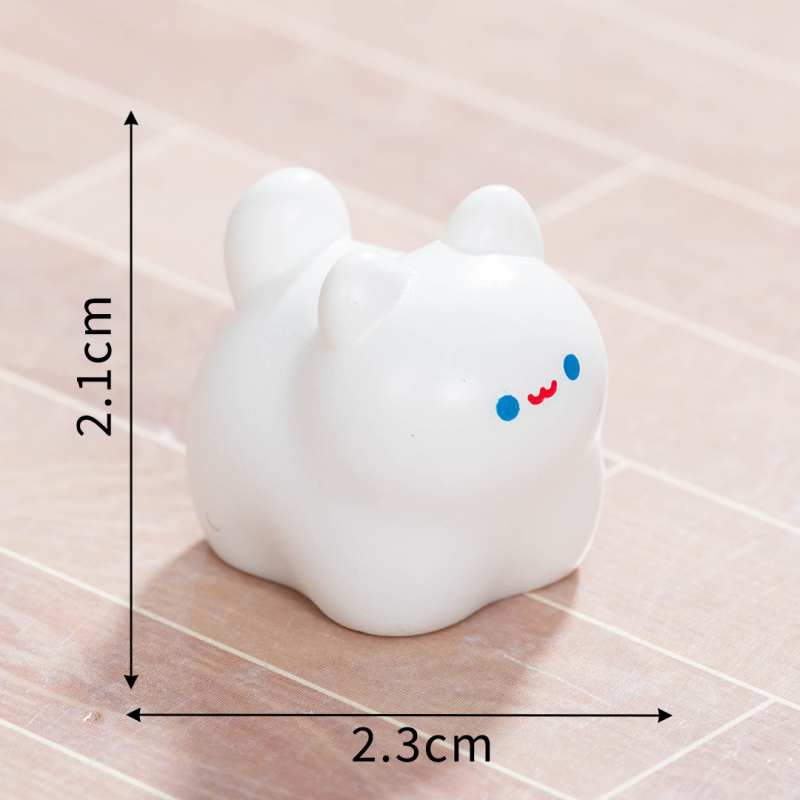 Slatka mini mačka figura od smole za stolni dekor, DIY mikro pejzažna dekoracija, izrada od smole