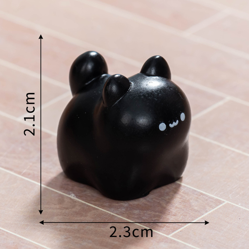 Slatka mini mačka figura od smole za stolni dekor, DIY mikro pejzažna dekoracija, izrada od smole