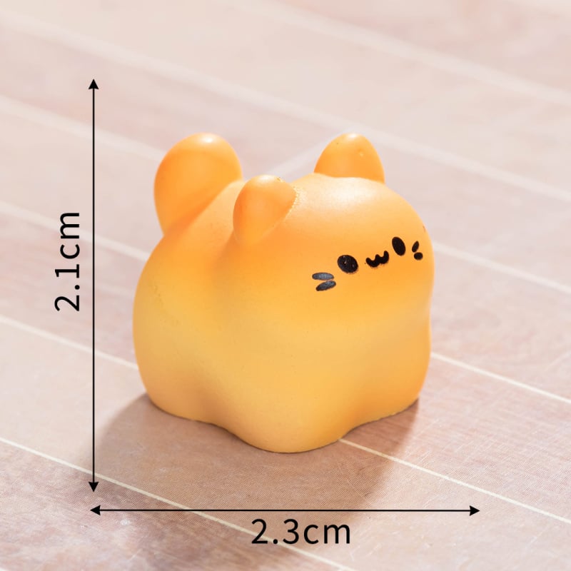 Slatka mini mačka figura od smole za stolni dekor, DIY mikro pejzažna dekoracija, izrada od smole