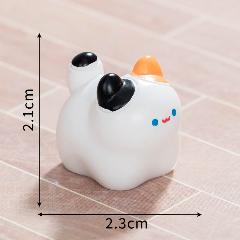 Slatka mini mačka figura od smole za stolni dekor, DIY mikro pejzažna dekoracija, izrada od smole