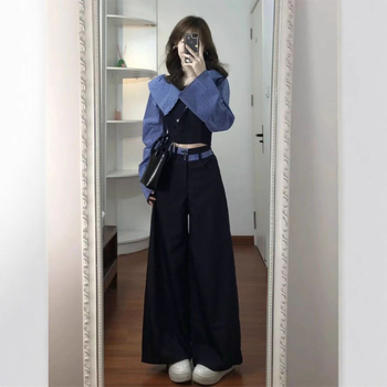 Ženski jesenski kostim-set u korejskom stilu, chic, 2025 nova kolekcija, elegantan komplet