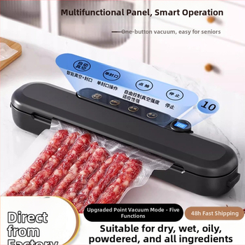 Domácka vákuová balička na potraviny, ABS plast, priemer 30 cm, výkon 110 W, napätie 220 V, kapacita 1501-2000 ml