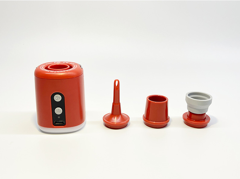 Портативна електрическа помпа за въздух с LED осветление и литиева батерия 1600 mAh, безжична, тегло 107 g, налягане 4,5 kPa