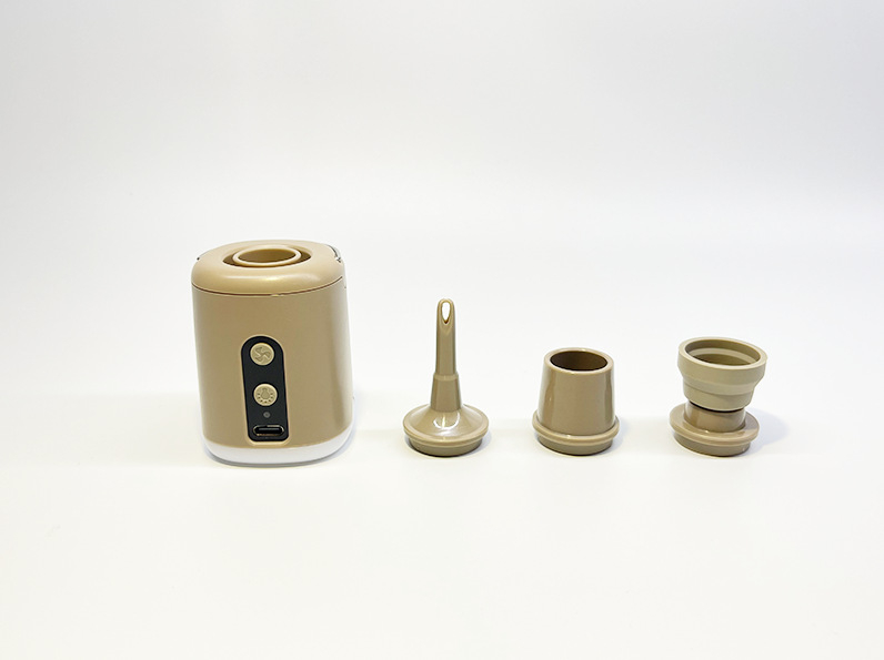 Портативна електрическа помпа за въздух с LED осветление и литиева батерия 1600 mAh, безжична, тегло 107 g, налягане 4,5 kPa