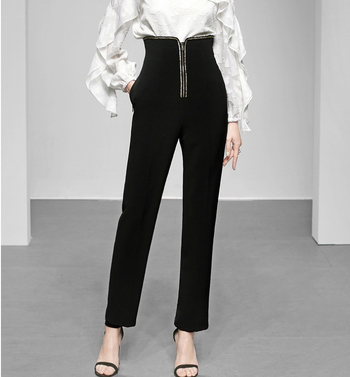 Ženski dvodijelni set s floralnim uzorkom od poliestera, casual kostim, jesen 2021