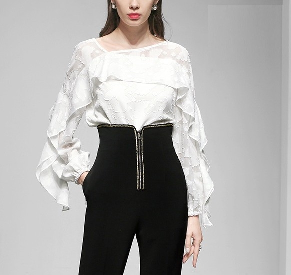 Ženski dvodijelni set s floralnim uzorkom od poliestera, casual kostim, jesen 2021