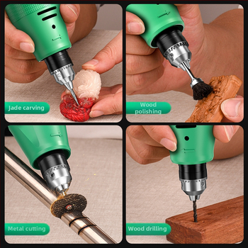 Ipari osztályú elektromos csiszológép jade és fa megmunkálásához, gravírozás és polírozás, mini fúró és lyukasztó, 5V tápegység