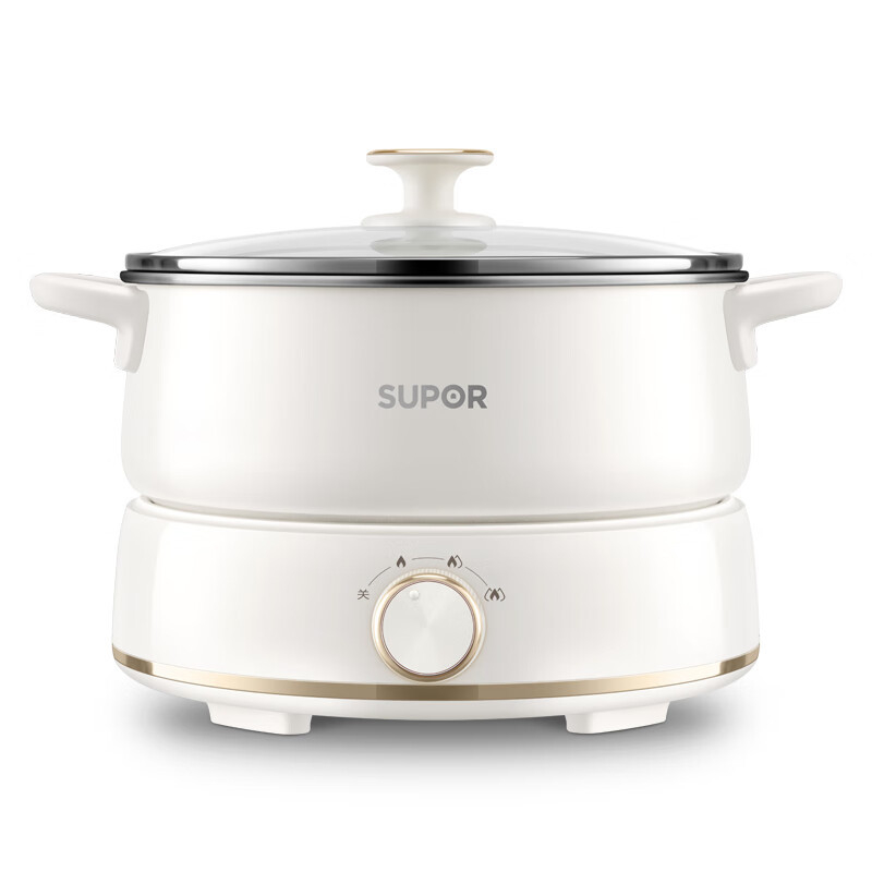Supor električna posuda za kuhanje, 3-4 L, 1200-1500 W, unutarnji lonac premaz, metalno kućište, upravljanje gumbom