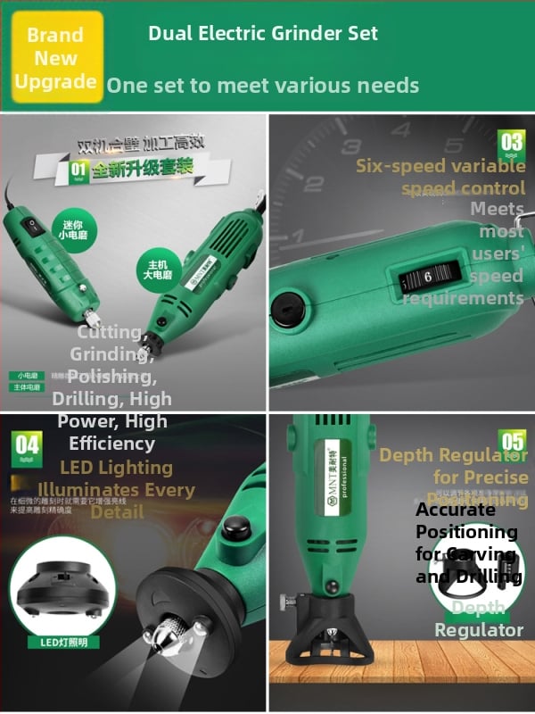 Kézben tartott elektromos csiszoló jade polírozáshoz és faszobrászathoz – kompakt készlet; Márka: Egyéb; Feszültség: Keresse fel az ügyfélszolgálatot; Alkalmazás: Keresse fel az ügyfélszolgálatot