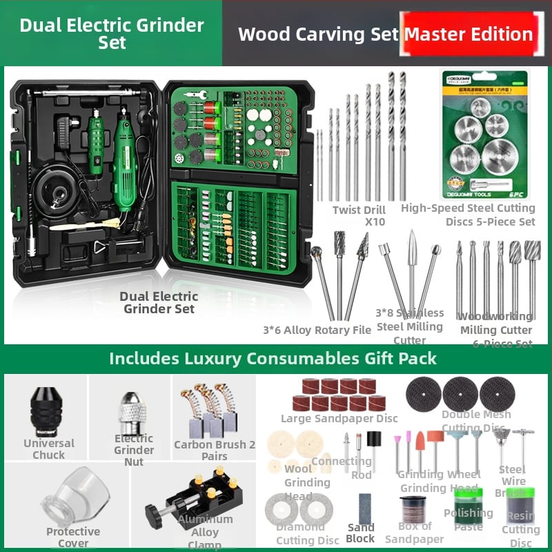 Kézben tartott elektromos csiszoló jade polírozáshoz és faszobrászathoz – kompakt készlet; Márka: Egyéb; Feszültség: Keresse fel az ügyfélszolgálatot; Alkalmazás: Keresse fel az ügyfélszolgálatot