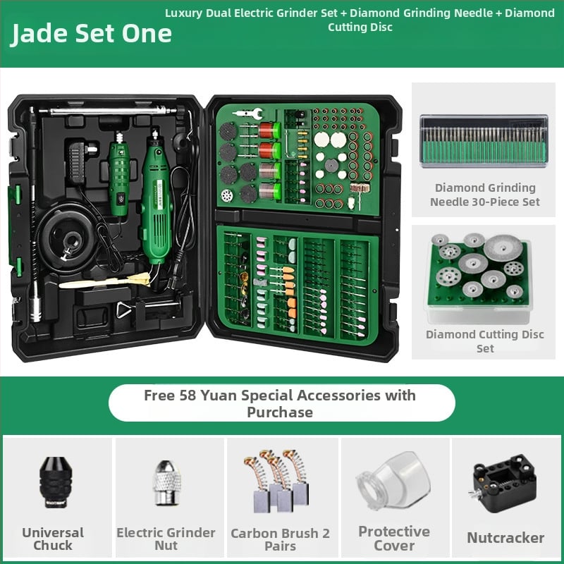 Kézben tartott elektromos csiszoló jade polírozáshoz és faszobrászathoz – kompakt készlet; Márka: Egyéb; Feszültség: Keresse fel az ügyfélszolgálatot; Alkalmazás: Keresse fel az ügyfélszolgálatot