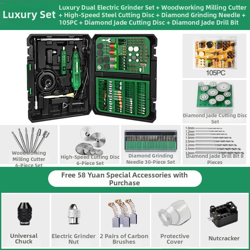 Kézben tartott elektromos csiszoló jade polírozáshoz és faszobrászathoz – kompakt készlet; Márka: Egyéb; Feszültség: Keresse fel az ügyfélszolgálatot; Alkalmazás: Keresse fel az ügyfélszolgálatot