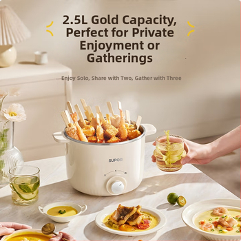 Elektrický hrniec na varenie s vnútorným tanierom z nerezovej ocele, objem 2.1–4 L, dvojité prevedenie, ovládanie gombami, rýchle parenie