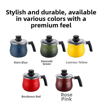 Takaho enamélovaný viacúčelový hrniec s nepriľnavým povrchom, sklenené veko, viacvrstvové dno, kompatibilný so všetkými platňami